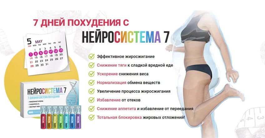 Нейросистема 7 ампулы для сжигания жира