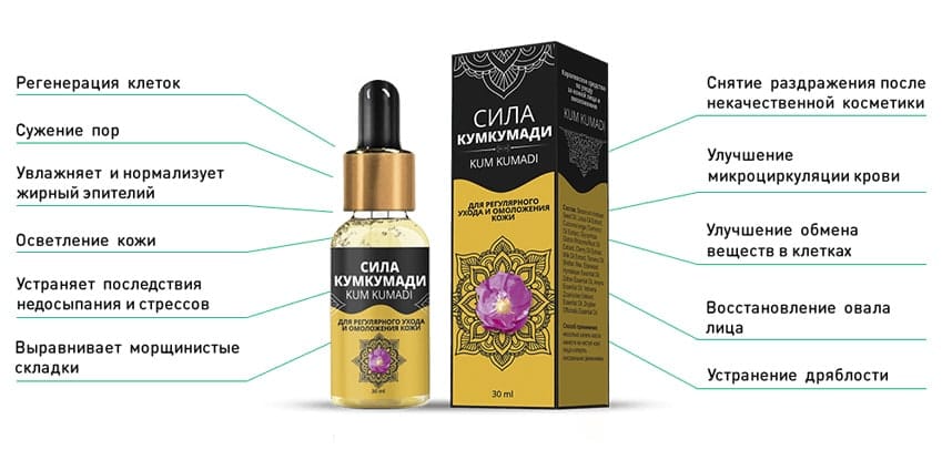 Сила Кумкумади комплекс для омоложения