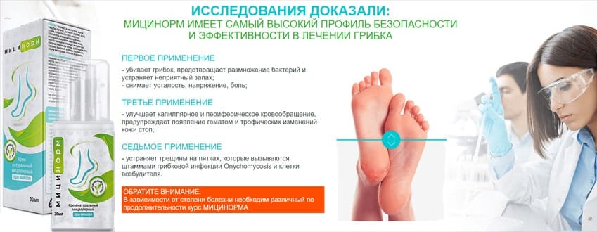 Мицинорм противогрибковый крем