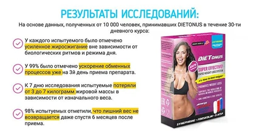 Диетонус капсулы для похудения