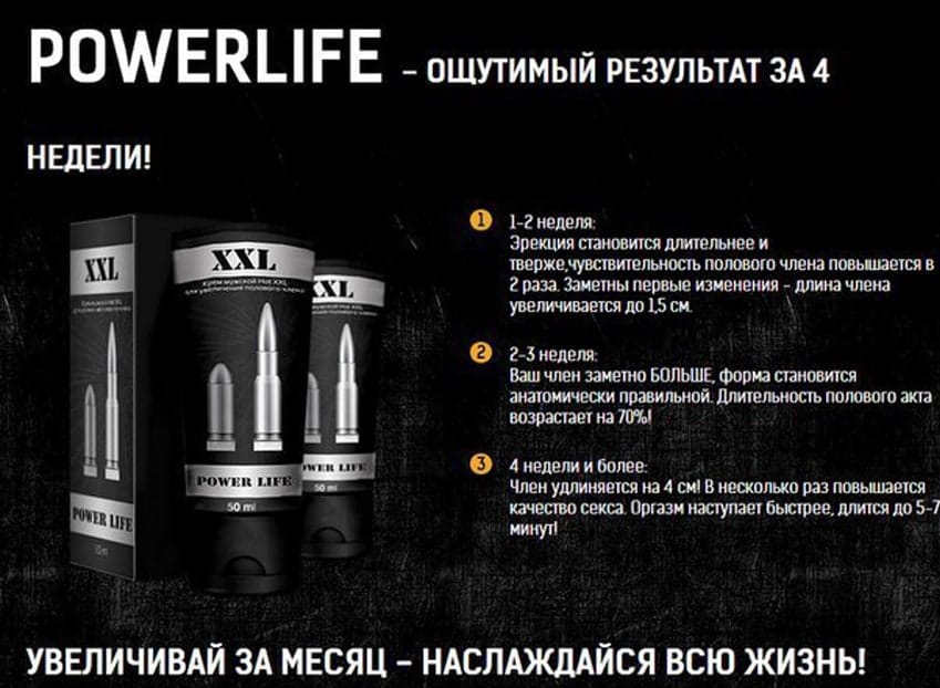 XXL Power Life интимный крем
