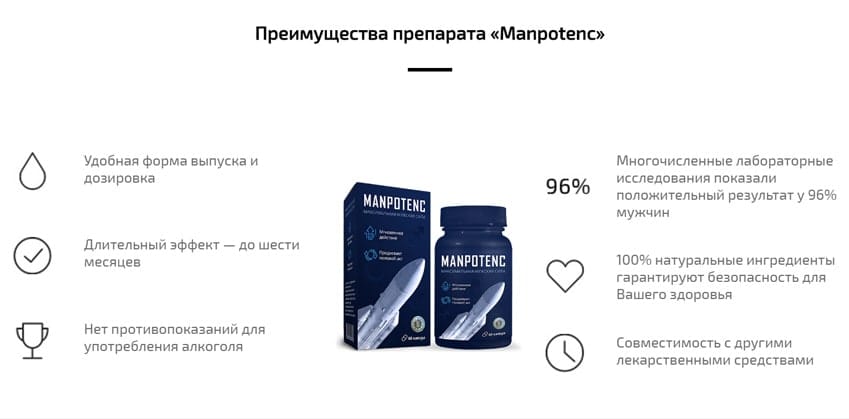 Мэнпотенц капсулы для потенции