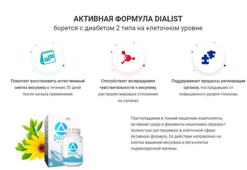 Диалист натуральное средство от диабета