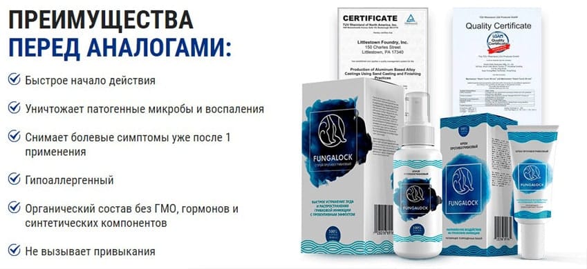 Fungalock от грибка ногтей и стоп