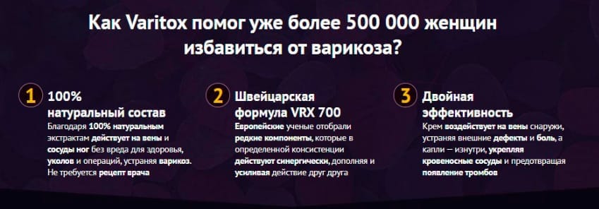 Варитокс средство от варикозного расширения вен