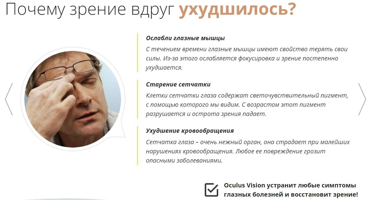 Окулус Визион Меридиан капсулы для зрения, 80 шт.