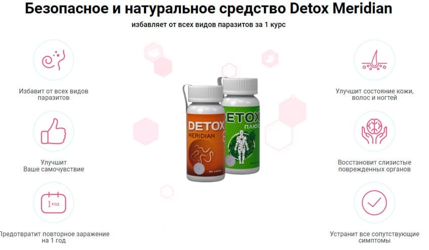 Detox Meridian комплекс для очищения и восстановления организма