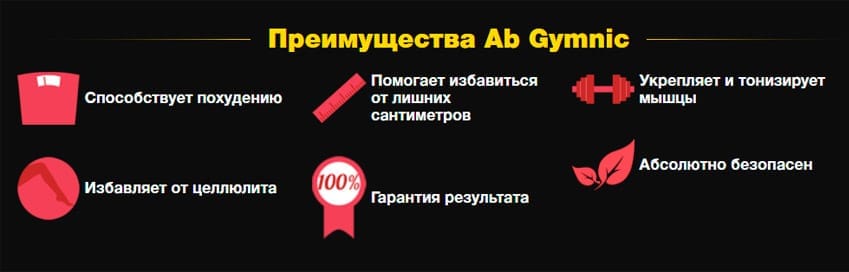 Ab Gymnic пояс миостимулятор