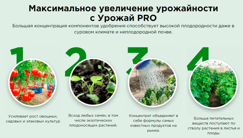 Урожай PRO органическое удобрение
