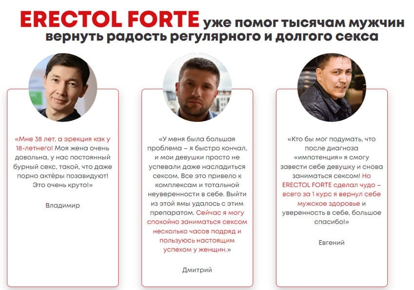 Эректол Форте средство для потенции