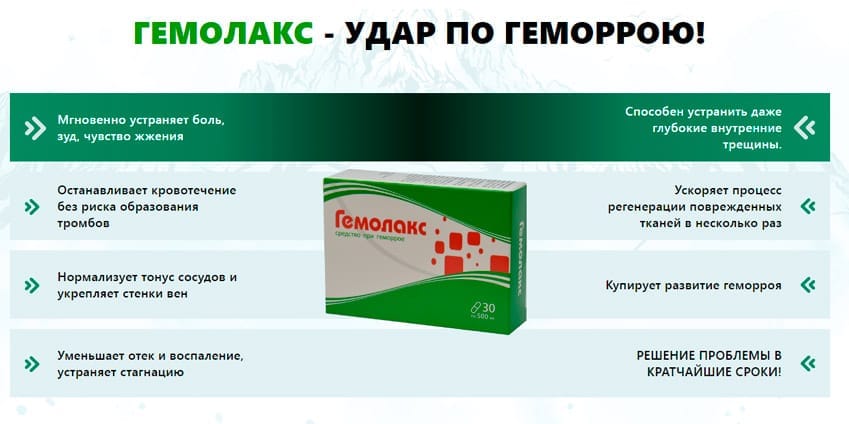 Гемолакс средство от геморроя