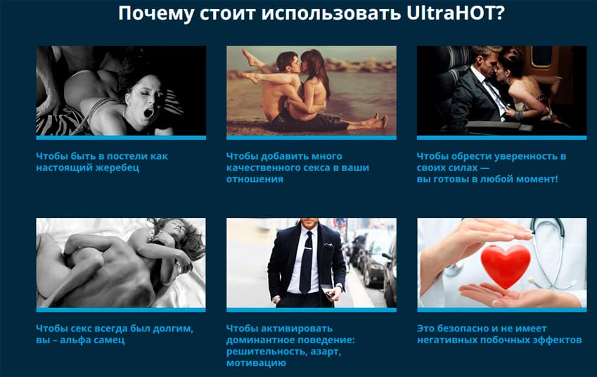 UltraHOT капсулы для потенции