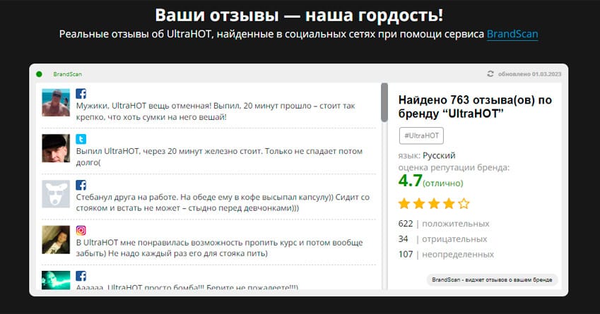 УльтраХОТ капсулы для потенции