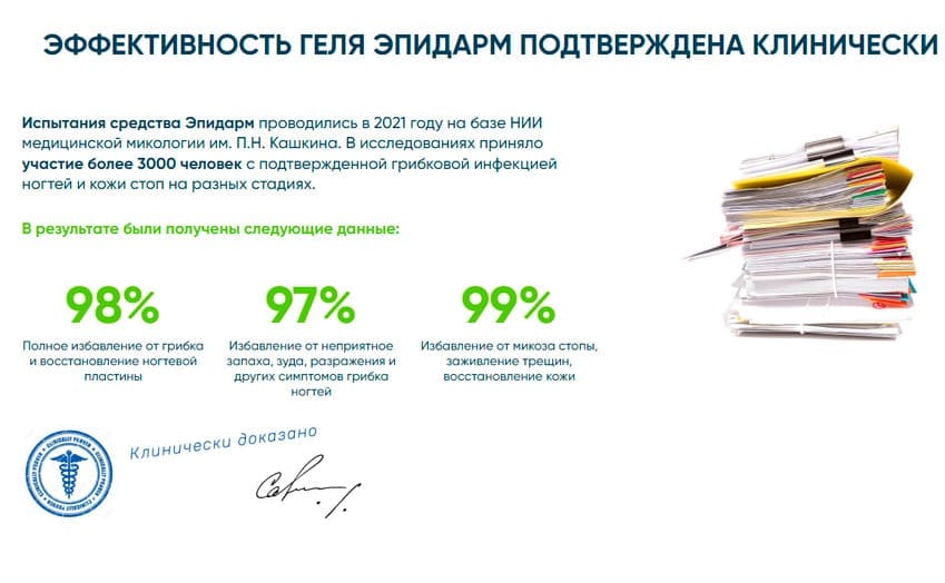 Эпидарм гель