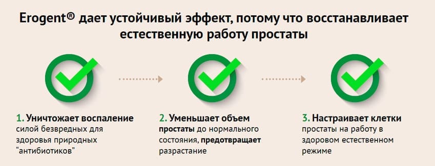 Erogent капсулы от простатита